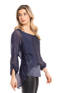 Women’s Woven Long Sleeve Top