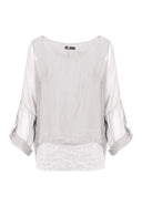 Women’s Woven Long Sleeve Top | M