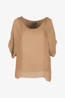 Women's Woven V-Neckline Top | M