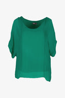 Women's Woven V-Neckline Top | M