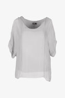 Women's Woven V-Neckline Top | M