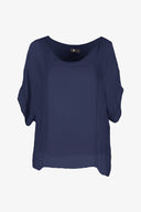 Women's Woven V-Neckline Top | M
