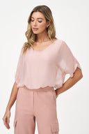 Women's Woven V-Neckline Top | M