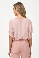 Women's Woven V-Neckline Top | M