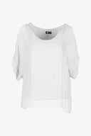 Women's Woven V-Neckline Top | M