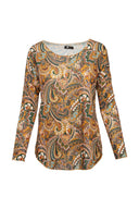 Women’s Knit Long Sleeve Top Round Neck | M