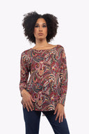 Women’s Knit Long Sleeve Top Round Neck | M