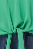 Women's Woven V-Neck Top | M