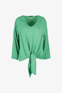 Women's Woven V-Neck Top | M