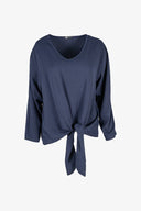 Women's Woven V-Neck Top | M