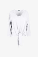 Women's Woven V-Neck Top | M