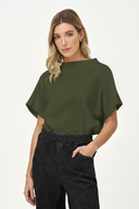 Women's Knit Mock-Neck Top | M