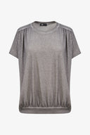 Women's Knit Short Sleeve Crew-Neck Top | M