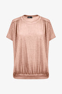 Women's Knit Short Sleeve Crew-Neck Top | M