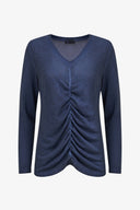 Women's Knit Long Sleeve V-Neck Top | M
