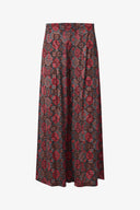 Women's Woven Printed Pull-On Wide Leg Pants With Slash Pockets | M
