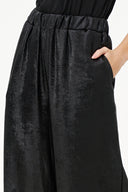Women's Woven Wide-Leg Pull-On Pants with Slash Pockets