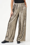 Women's Woven Wide-Leg Pull-On Pants with Slash Pockets