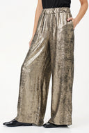Women's Woven Wide-Leg Pull-On Pants with Slash Pockets