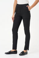 Women's Knit Tapered Pull-On Pants with Patch Pockets