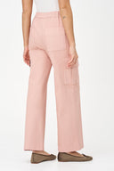 Women's Knit Straight-Leg Pull-On Cargo Pants with Patch Pockets