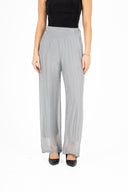 WOMEN'S PULL-ON WOVEN PANTS, WITH KNIT WAISTBAND