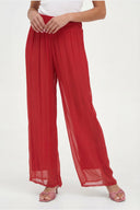 Women's Knit Woven Combo Trousers