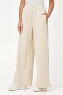 Women's Knit Wide-Leg Pull-On Pants with Side Pintucks & Pockets
