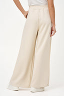 Women's Knit Wide-Leg Pull-On Pants with Side Pintucks & Pockets