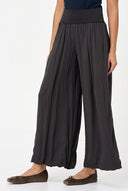 Women's Woven Pull-On Pants with Foldover Jersey Waistband