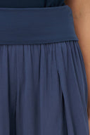 Women's Woven Pull-On Pants with Foldover Jersey Waistband