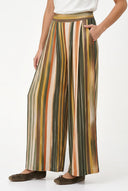 Women's Woven Wide-Leg Pull-On Pants with Slash Pockets