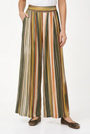 Women's Woven Wide-Leg Pull-On Pants with Slash Pockets