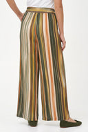 Women's Woven Wide-Leg Pull-On Pants with Slash Pockets