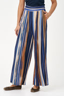 Women's Woven Wide-Leg Pull-On Pants with Slash Pockets