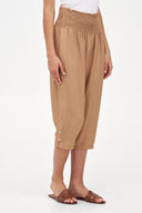 Women's Woven Capri Trousers