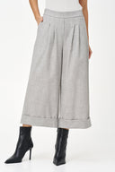 Women's Woven Pull-On Wide Leg Crop Pants | M