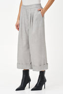 Women's Woven Pull-On Wide Leg Crop Pants | M