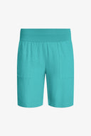 Women's Knit Woven Combo Shorts