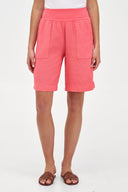 Women's Knit Woven Combo Shorts