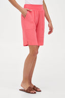 Women's Knit Woven Combo Shorts