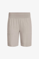 Women's Knit Woven Combo Shorts