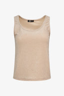 Women's Knit Sleeveless Top With A Scoop Neckline | M