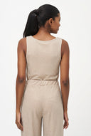 Women's Knit Sleeveless Scoop-Neck Top