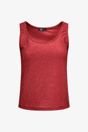 Women's Knit Sleeveless Top With A Scoop Neckline | M