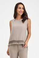 Women's Woven Sleeveless Top