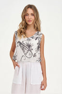 Women's Woven Sleeveless Top