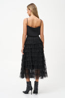 Women's Woven Cowl-Neck Camisole with Decorative Studs