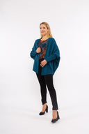 Women’s Knit 3/4 Sleeve Cardigan. Composition: 40% Polyamide, 35% Viscose and 25% Microfiber. 