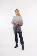 Women’s Knit Long Sleeve Cardigan. Composition: 55% Modal and 45% Acrylic. 